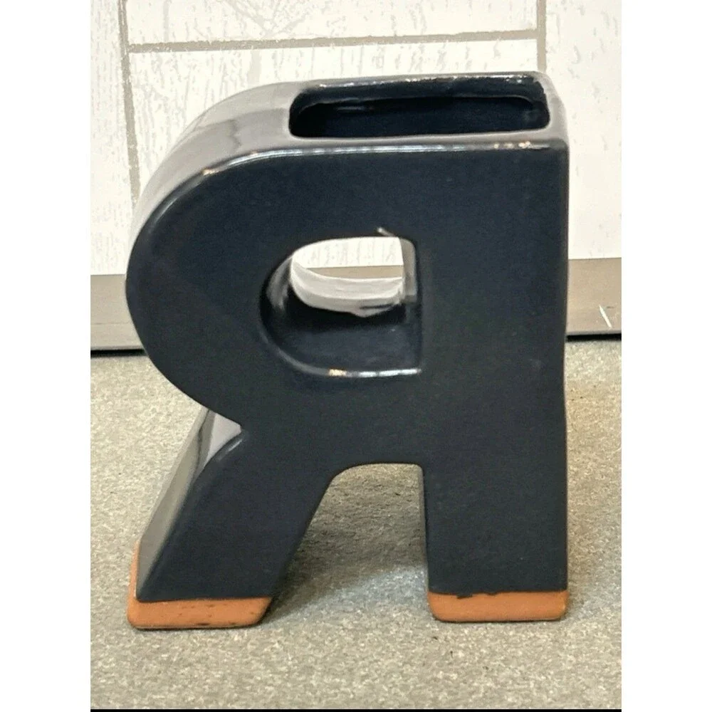 Ashland Santa Fe Ceramic Letter Planters READ Set of 4 Black/Green/White